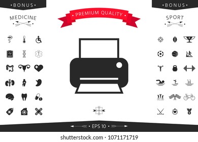 Print icon for web