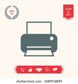 Print icon for web
