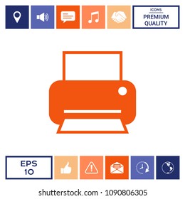 Print icon for web
