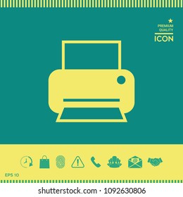 Print icon for web