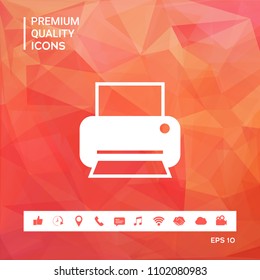 Print icon for web