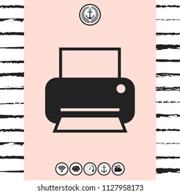 Print icon for web