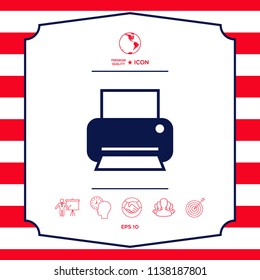 Print icon for web