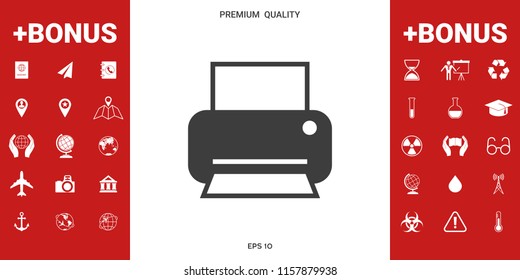 Print icon for web