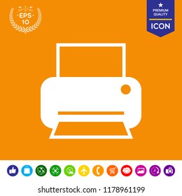 Print icon for web