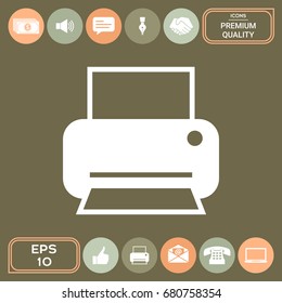 Print icon for web