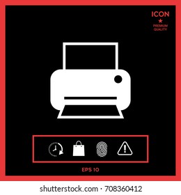 Print icon for web
