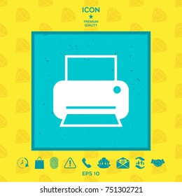 Print icon for web