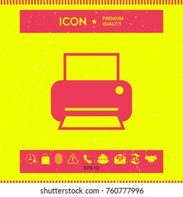 Print icon for web