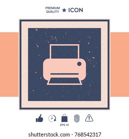 Print icon for web