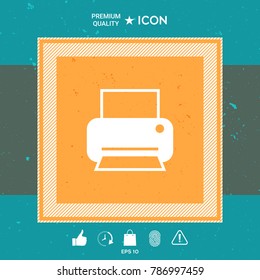 Print icon for web