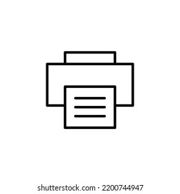 Print icon for web and mobile app. printer sign and symbol