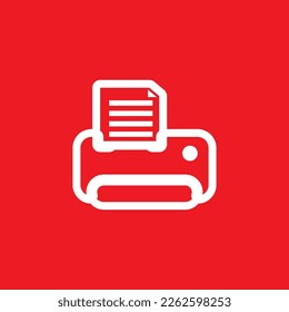 Print icons, common graphic resources, vector illustrations.