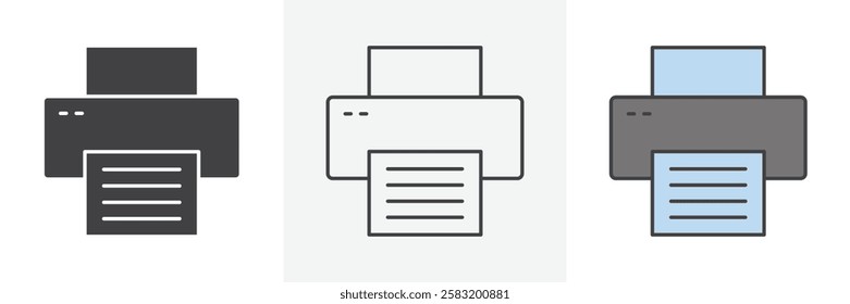 Print icons pack for website designs