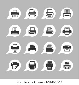 Print icons for web