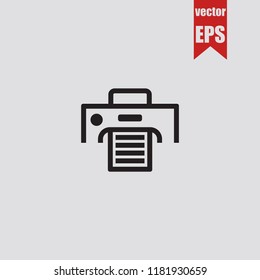 Print icon.Vector illustration.