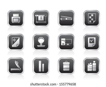 Print industry Icons - Vector icon set 2