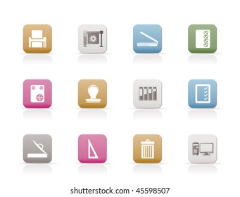 Print industry Icons - Vector icon set