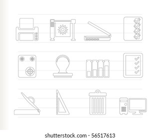 Print industry Icons - Vector icon set