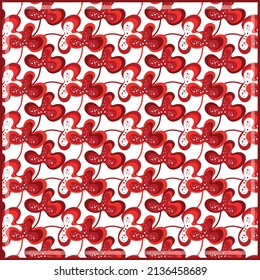 Print for kerchief, bandana, scarf, handkerchief, shawl, neck scarf. Squared pattern with ornament for fabric, textile, silk products. Paisley vector with abstract flowers. Floral folk tracery.