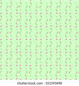 print with leaves. plant. flowers. sprigs.
