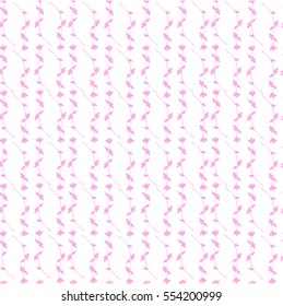 print with leaves. plant. flowers. sprigs.
