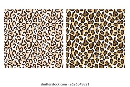 Print leopard pattern texture repeating seamless orange black, Leopard Cheetah skin seamless pattern vector.
