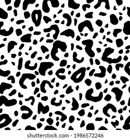 print leopard pattern vector wild animal fur spots