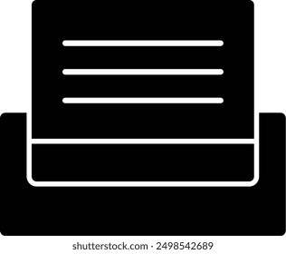 Print Line Filled Vector Icon Design
