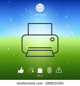 Print line icon
