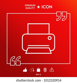 Print line icon