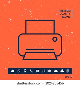 Print line icon