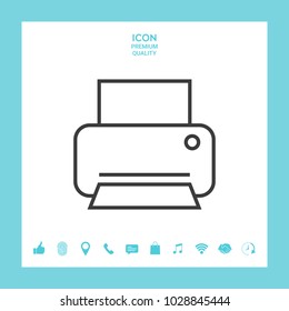 Print line icon