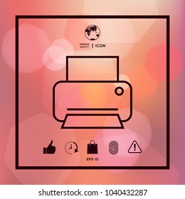 Print line icon