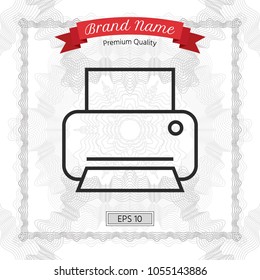 Print line icon