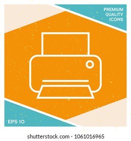 Print line icon