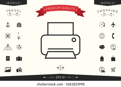 Print line icon