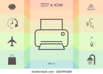 Print line icon