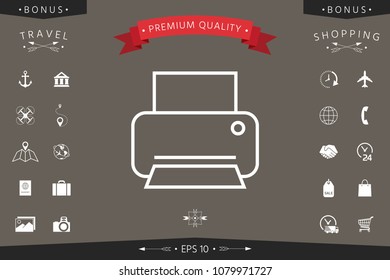 Print line icon