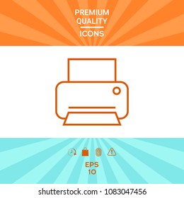 Print line icon