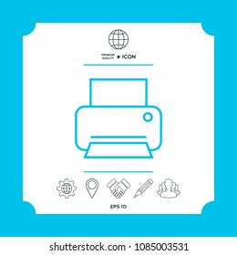 Print line icon