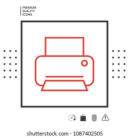 Print line icon