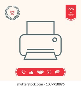 Print line icon