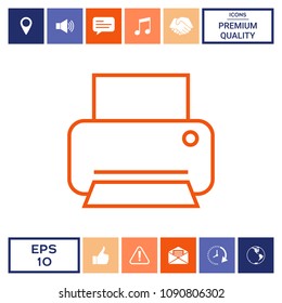 Print line icon