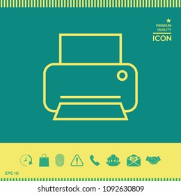 Print line icon