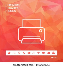 Print line icon