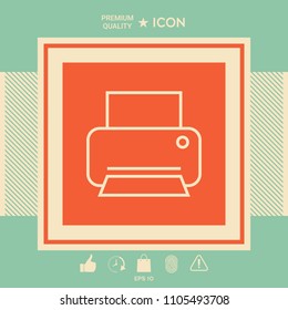Print line icon
