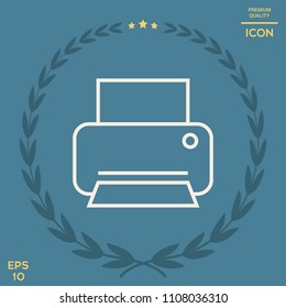 Print line icon