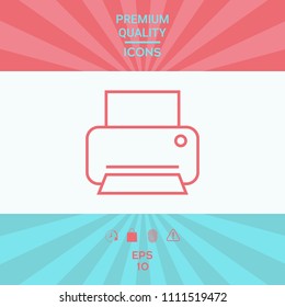 Print line icon