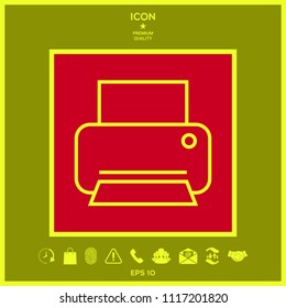 Print line icon
